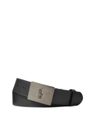Polo Ralph Lauren - Men's Pony Plaque Buckle Leather Belt