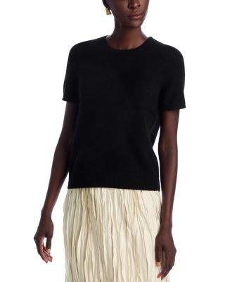 C by Bloomingdale's Cashmere - Short Sleeve Cashmere Shell Top - Exclusive
