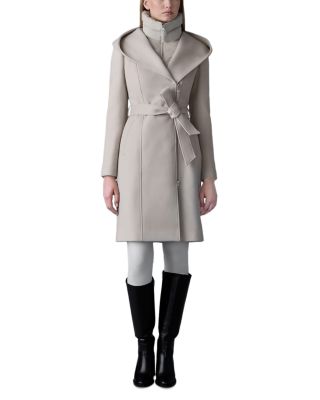 Mackage - Shia 2 in 1 Double Face Wool Coat with Removable Bib