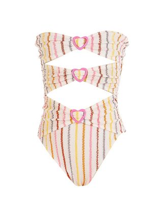 NESSI BYRD - Girls' Elenora One-Piece Swimsuit - Little Kid, Big Kid