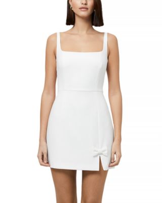 FRENCH CONNECTION - Whisper Bow Trim Slit Mini Dress