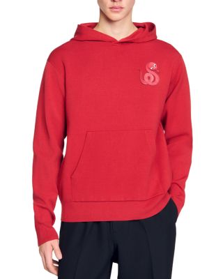 Sandro - Snake Detail Knit Hoodie