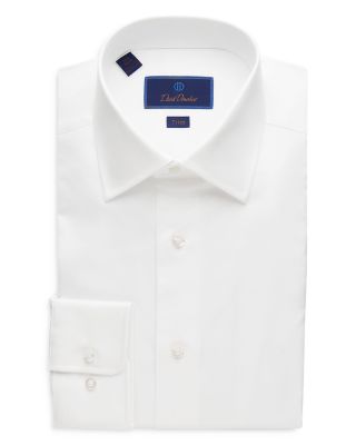 David Donahue - Super Fine Twill Trim Fit Dress Shirt