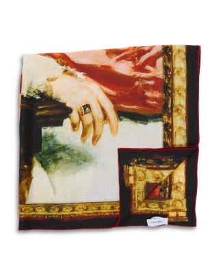 McQueen - Portrait Logo Silk Scarf