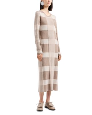 Emporio Armani - Checkered Sweater Dress