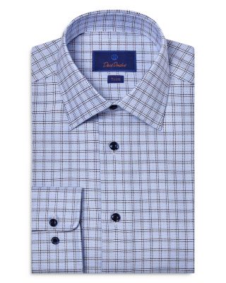 David Donahue - Trim Fit Printed Dress Shirt