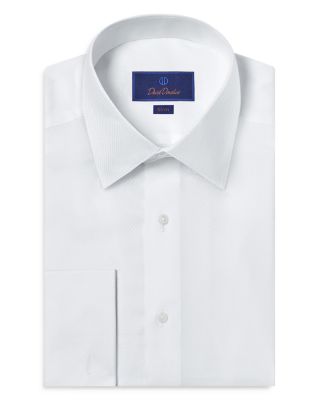 David Donahue - Slim Fit Boxed French Cuff Formal Shirt