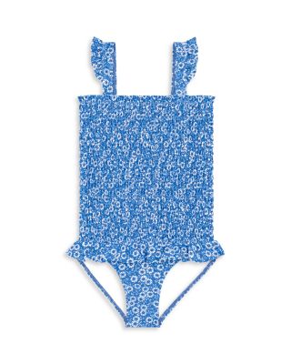 Minnow - Girls' Smocked One Piece Swimsuit - Baby, Little Kid, Big Kid