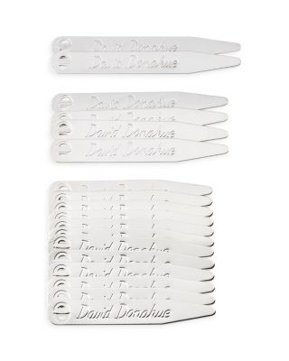 David Donahue - 18-Pc. Brass Plated Collar Stays
