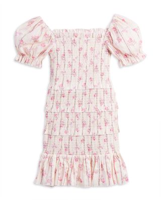 KatieJnyc - Girls' Laila Floral Smocked Dress - Big Kid
