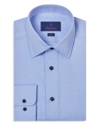 David Donahue - Slim Fit Textured Dress Shirt