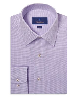 David Donahue - Slim Fit Vertical Dobby Dress Shirt