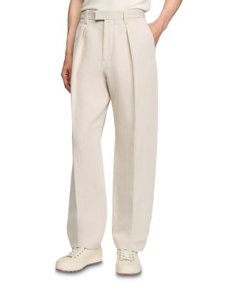 Sandro - Wide Leg Trousers With Creases