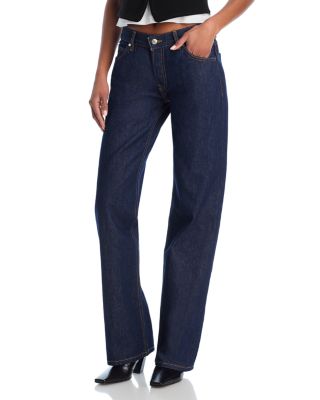 EB Denim - Low Rise Straight Leg Jeans in Havana Night