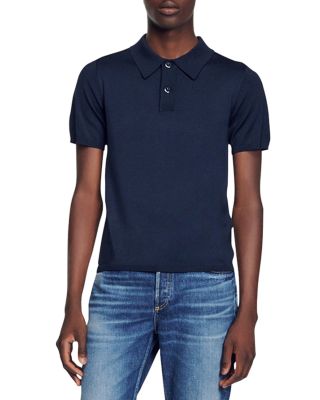 Sandro - Pablo Slim Fit Knit Polo Shirt