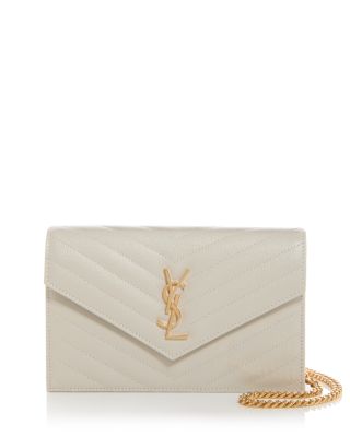 SAINT LAURENT - Cassandre Envelope Chain Wallet