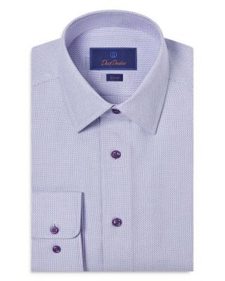 David Donahue - Slim Fit Micro Dobby Dress Shirt